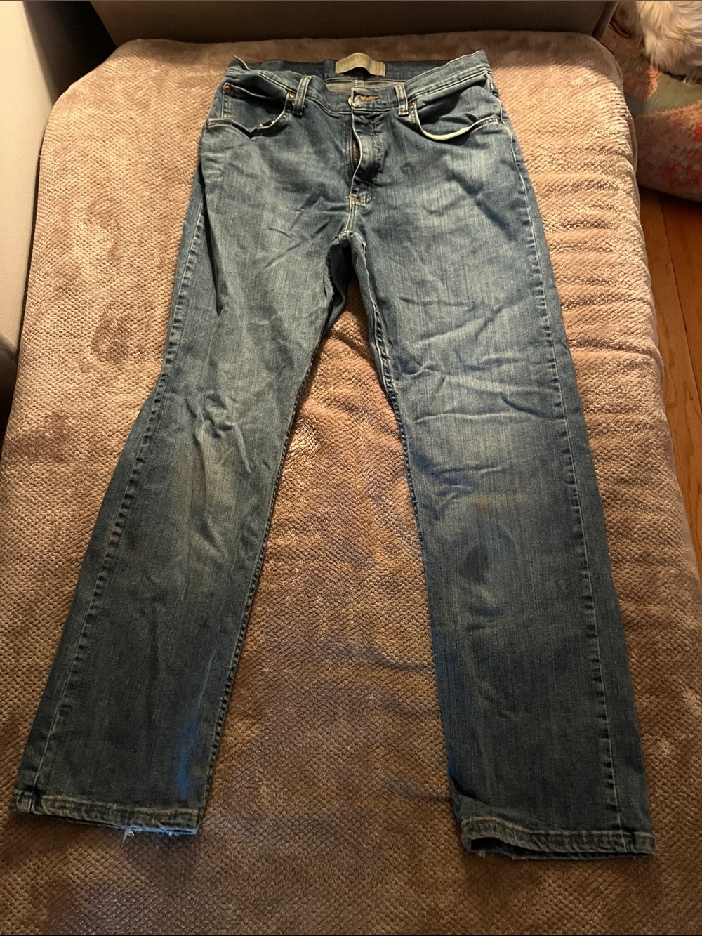 Wrangler relaxed leg Men's Jeans in Faded Blue